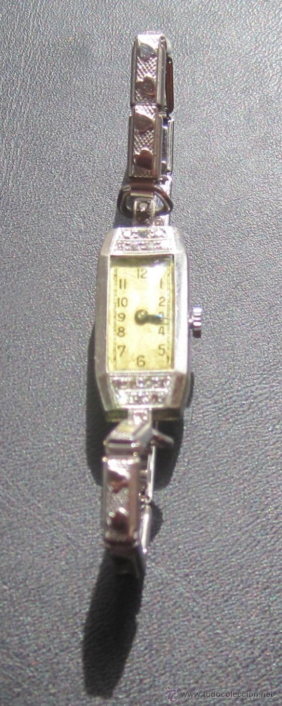 Montres-bracelets: Reloj de pulsera manual con piedras a&ntilde;os 20 funcionando