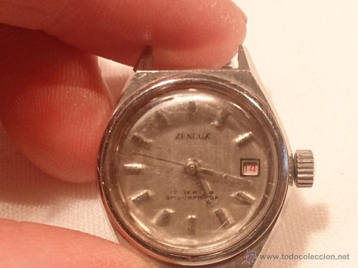 Relojes de pulsera: Reloj de pulsera Zenlux. Funcionando. - Foto 3