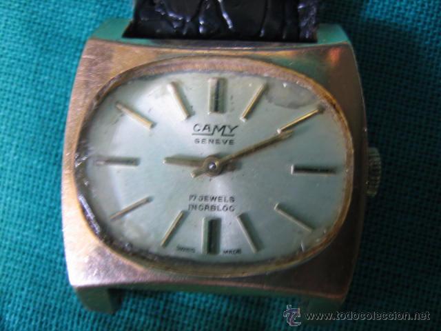 Relojes de pulsera: Reloj de carga manual Camy. No funciona - Foto 3