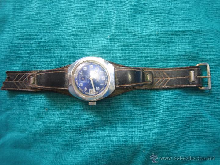 Relojes de pulsera: Reloj de caballero Action carga manual. Funciona - Foto 2