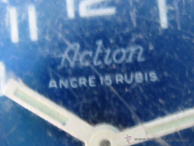 Relojes de pulsera: Reloj de caballero Action carga manual. Funciona - Foto 4