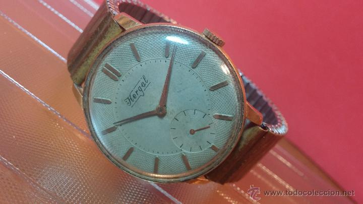 Relojes de pulsera: Reloj Hergal, pieza posiblemente ya única, espécimen de una marca extinta - Foto 14 - 52023215