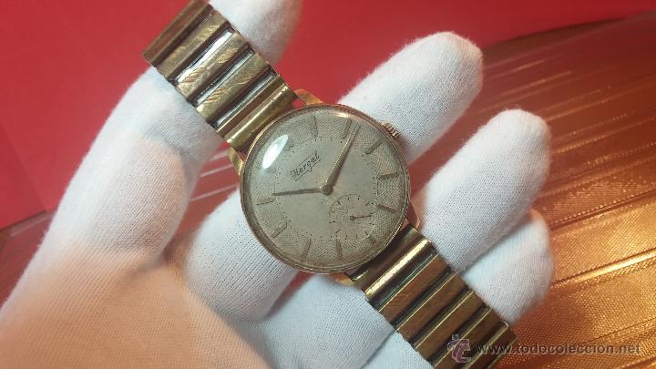Relojes de pulsera: Reloj Hergal, pieza posiblemente ya única, espécimen de una marca extinta - Foto 15 - 52023215