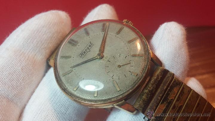 Relojes de pulsera: Reloj Hergal, pieza posiblemente ya única, espécimen de una marca extinta - Foto 30 - 52023215