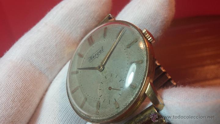 Relojes de pulsera: Reloj Hergal, pieza posiblemente ya única, espécimen de una marca extinta - Foto 31 - 52023215