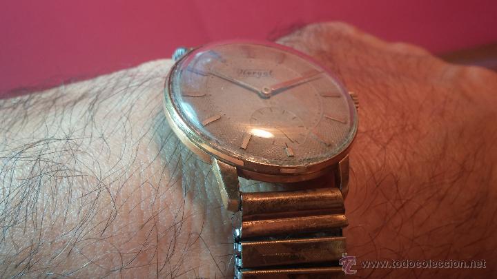 Relojes de pulsera: Reloj Hergal, pieza posiblemente ya única, espécimen de una marca extinta - Foto 67 - 52023215