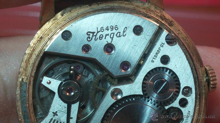 Relojes de pulsera: Reloj Hergal, pieza posiblemente ya única, espécimen de una marca extinta - Foto 73 - 52023215