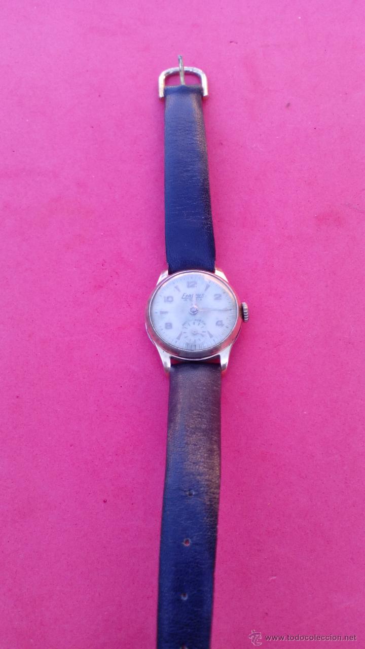 Relojes de pulsera: RELOJ EXACTUS CHAPADO EN ORO - Foto 3