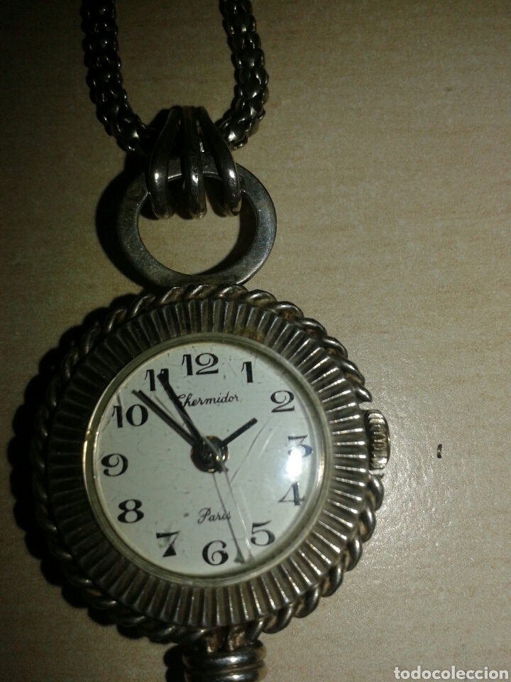 Relojes de pulsera: RELOJ DE CUELLO PLATEADO - Foto 4