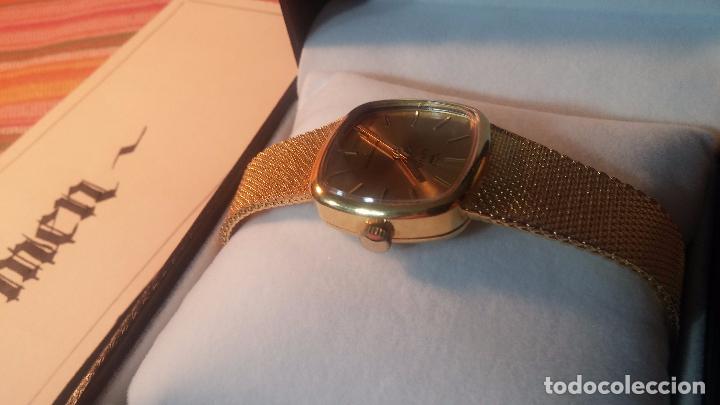 Relojes de pulsera: Botito muy botito reloj antiguo de cuerda UNISEX dorado LING para fiestas o eventos - Foto 6 - 102402227