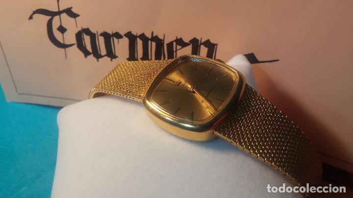 Relojes de pulsera: Botito muy botito reloj antiguo de cuerda UNISEX dorado LING para fiestas o eventos - Foto 9 - 102402227