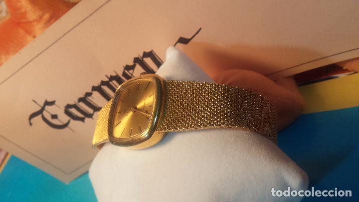 Relojes de pulsera: Botito muy botito reloj antiguo de cuerda UNISEX dorado LING para fiestas o eventos - Foto 29 - 102402227