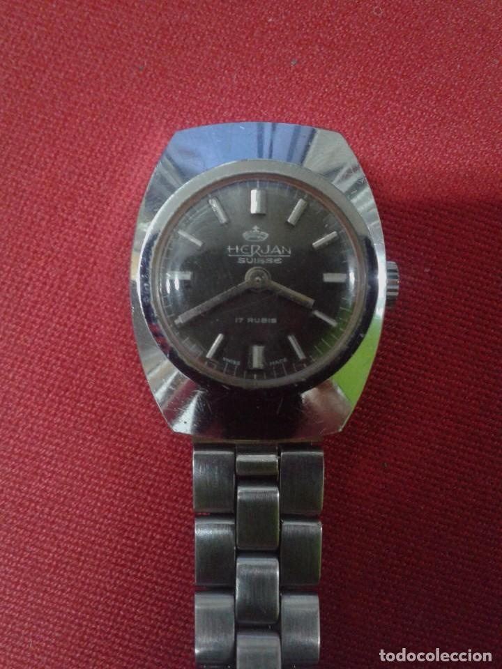 Relojes de pulsera: RELOJ MARCA HERJAN - NO FUNCIONA - Foto 2