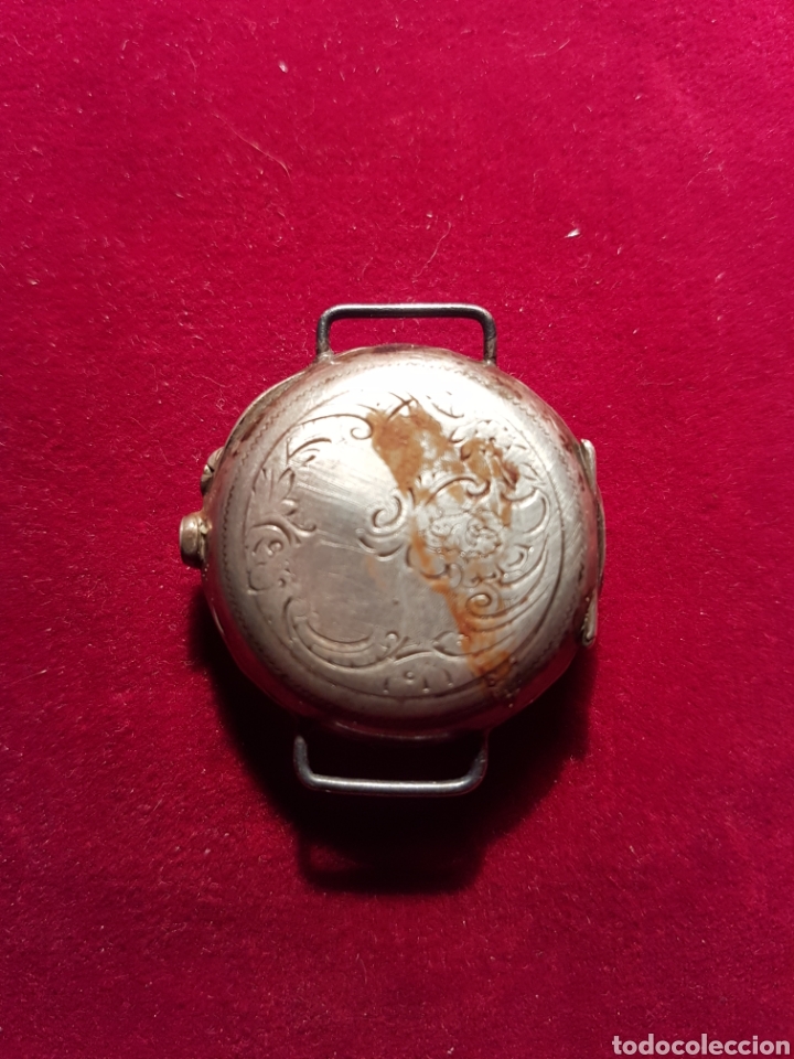 Relojes de pulsera: Antiguo reloj pulsera plata - Foto 2