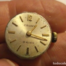 Relojes de pulsera: MAQUINA DE RELOJ DE PULSERA - MARCA CAUNY FUNCIONANDO - TENGO MAS EN VENTA. Lote 122833523