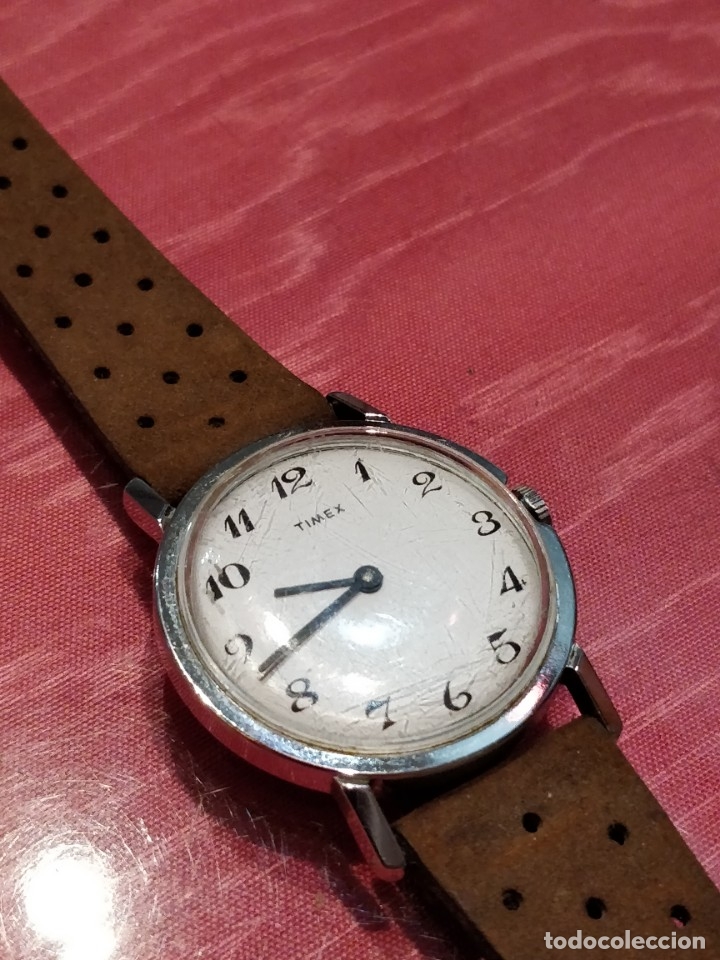 Relojes de pulsera: RELOJ DE PULSERA TIMEX CUERDA . FUNCIONANDO PERFECTAMENTE - Foto 5