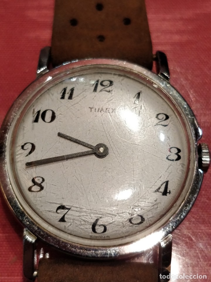Relojes de pulsera: RELOJ DE PULSERA TIMEX CUERDA . FUNCIONANDO PERFECTAMENTE - Foto 6