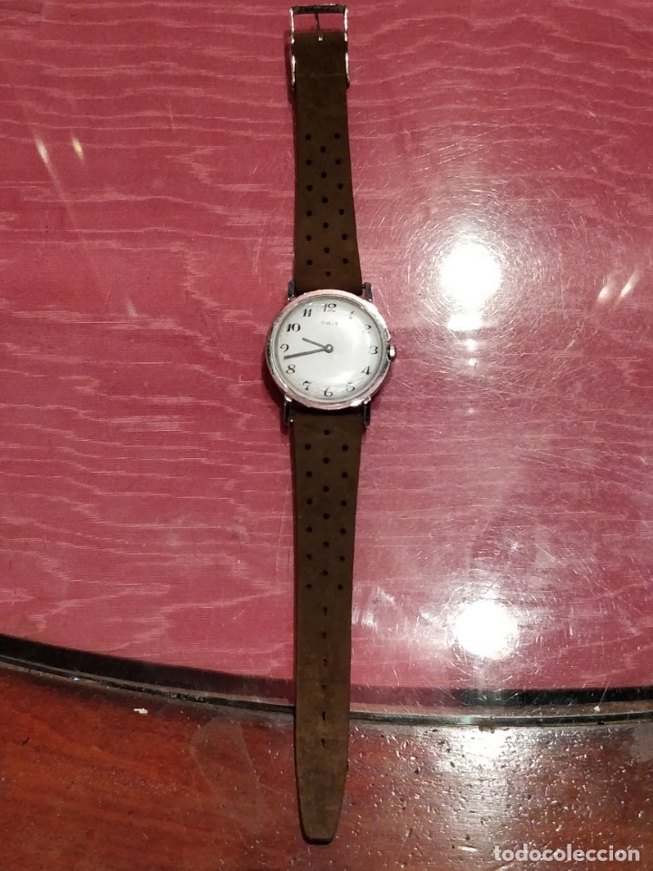 Relojes de pulsera: RELOJ DE PULSERA TIMEX CUERDA . FUNCIONANDO PERFECTAMENTE - Foto 2