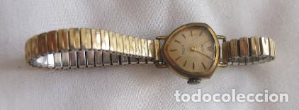 Relojes de pulsera: RELOJ DE CUERDA SE&Ntilde;ORA TRIANGULAR RARO - Foto 2
