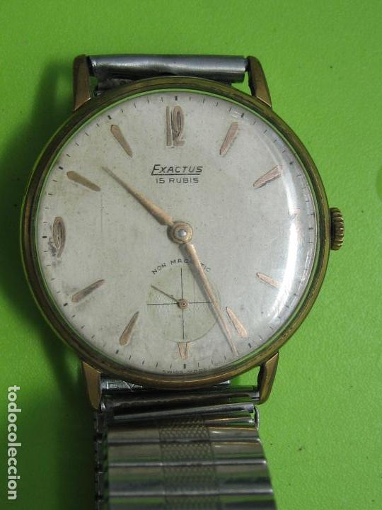 Relojes de pulsera: Antiguo reloj Exactus.. No funciona - Foto 10