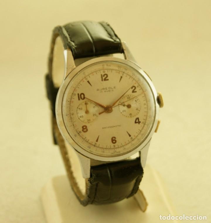 cronografo mecanico aureole 38mm - Comprar Relojes antiguos de pulsera  carga manual en todocoleccion - 303493118