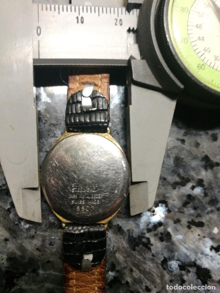 Relojes de pulsera: Reloj dama, sin marca. Chapado en oro y bisel esmaltado. - Foto 2