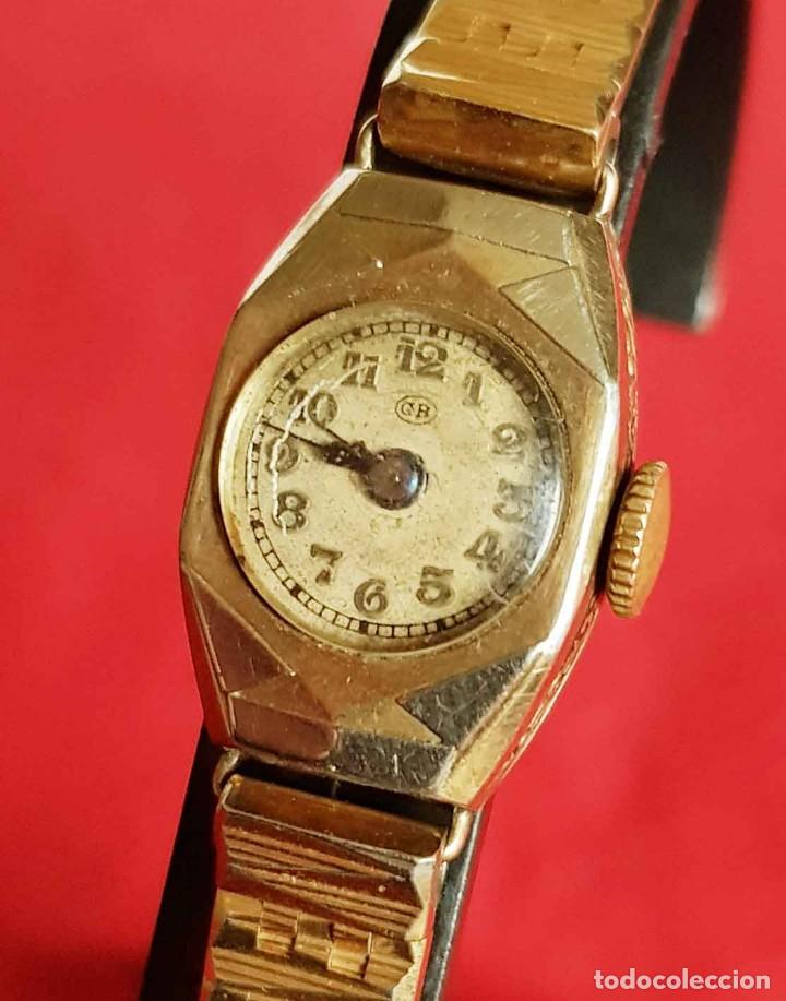 Relojes de pulsera: RELOJ ANTIGUO GB, tapa pone Or/Argent