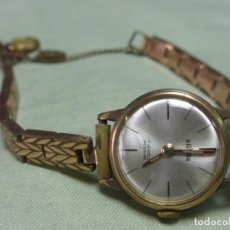 Relojes de pulsera: ANTIGUO RELOJ DE SEÑORA MARCA RADAR 17 RUBIES TODO CHAPADO EN ORO - FUNCIONANDO.