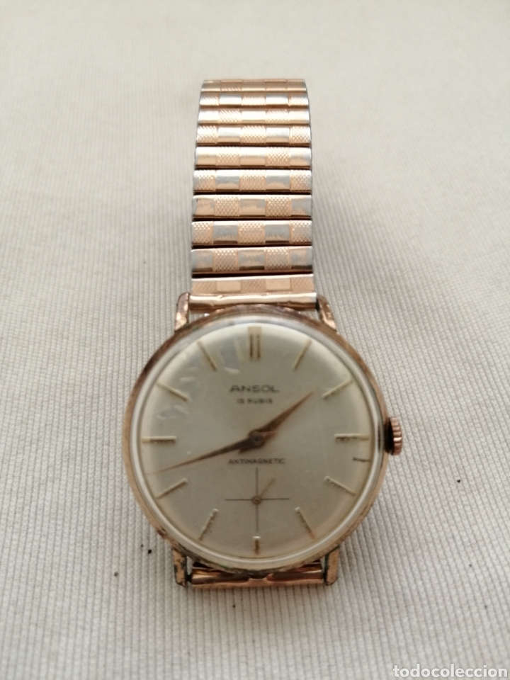Relojes de pulsera: Antiguo Reloj a Cuerda Ansol. - Foto 3