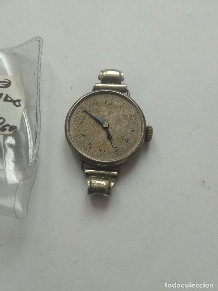 Relojes de pulsera: Reloj de plata funcionando - Foto 2