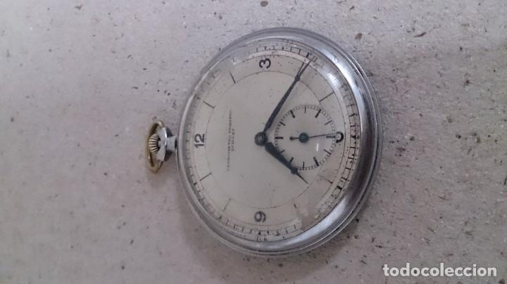 Relojes de pulsera: RELOJ AUTOMATICO DE BOLSILLO MARCA QUILLET FUNCIONANDO - Foto 6