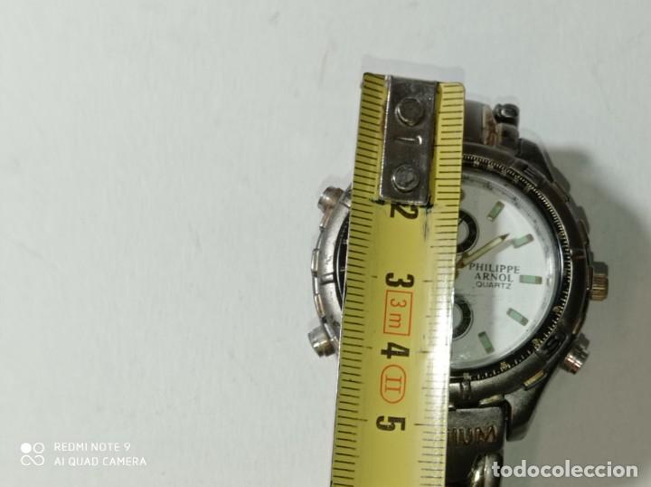 Relojes de pulsera: Antiguo y original reloj de pulsera Philippe Arnol Quart - Foto 11