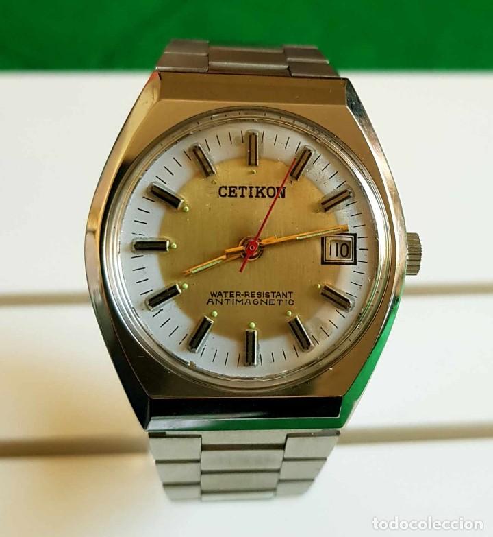 Relojes de pulsera: Reloj CETIKON de cuerda, vintage, C1970, NOS (new old stock) - Foto 3 - 226767315