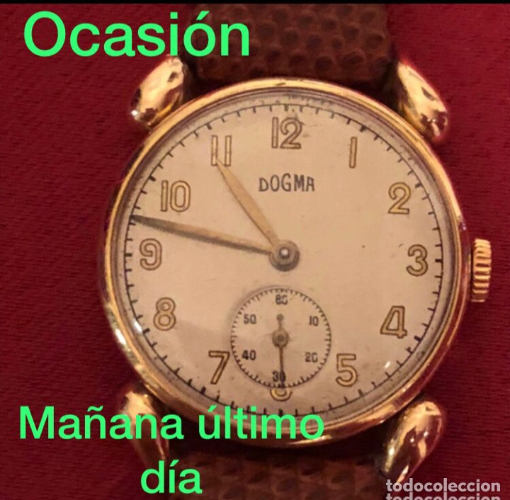 Relojes de pulsera: OCASIÓN RELOJ DOGMA ORO 18 KLT MACIZO PRECIO PARA DESGUACE. Lote 249329105