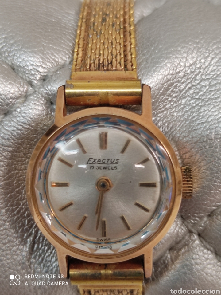 Relojes de pulsera: Reloj EXACTUS mujer chapado - Foto 2