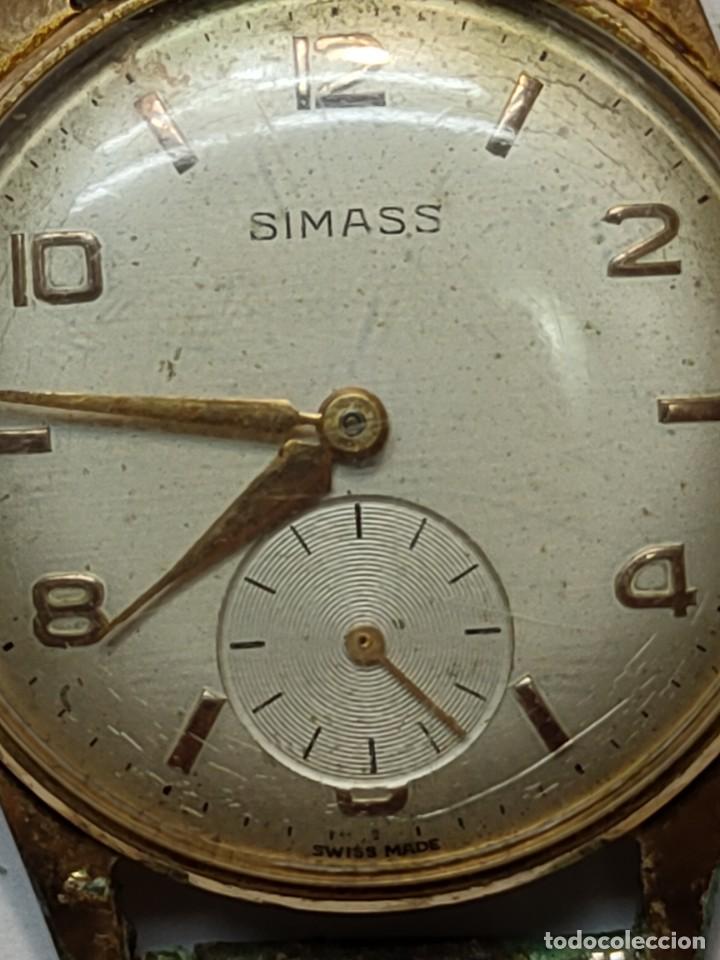 Relojes de pulsera: Reloj Carga Manual -SIMASS- 17 jewels funcionando - Foto 3 - 267445024
