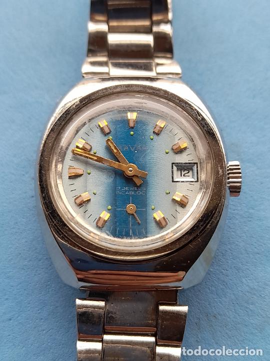 Relojes de pulsera: Reloj marca Savar. Cl&aacute;sico de dama. Funcionando. - Foto 2