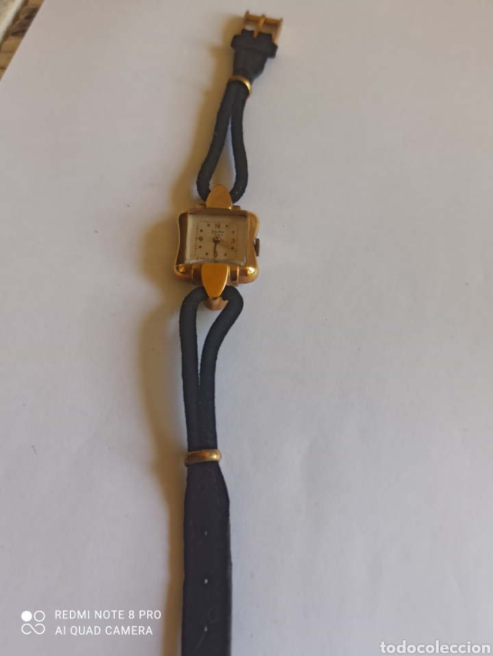 Relojes de pulsera: Reloj mujer Dogma prima cuerda manual placado con oró 18k vintage - Foto 2 - 280898958