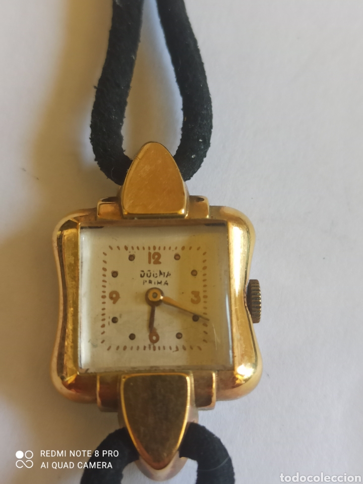 Relojes de pulsera: Reloj mujer Dogma prima cuerda manual placado con oró 18k vintage - Foto 1 - 280898958