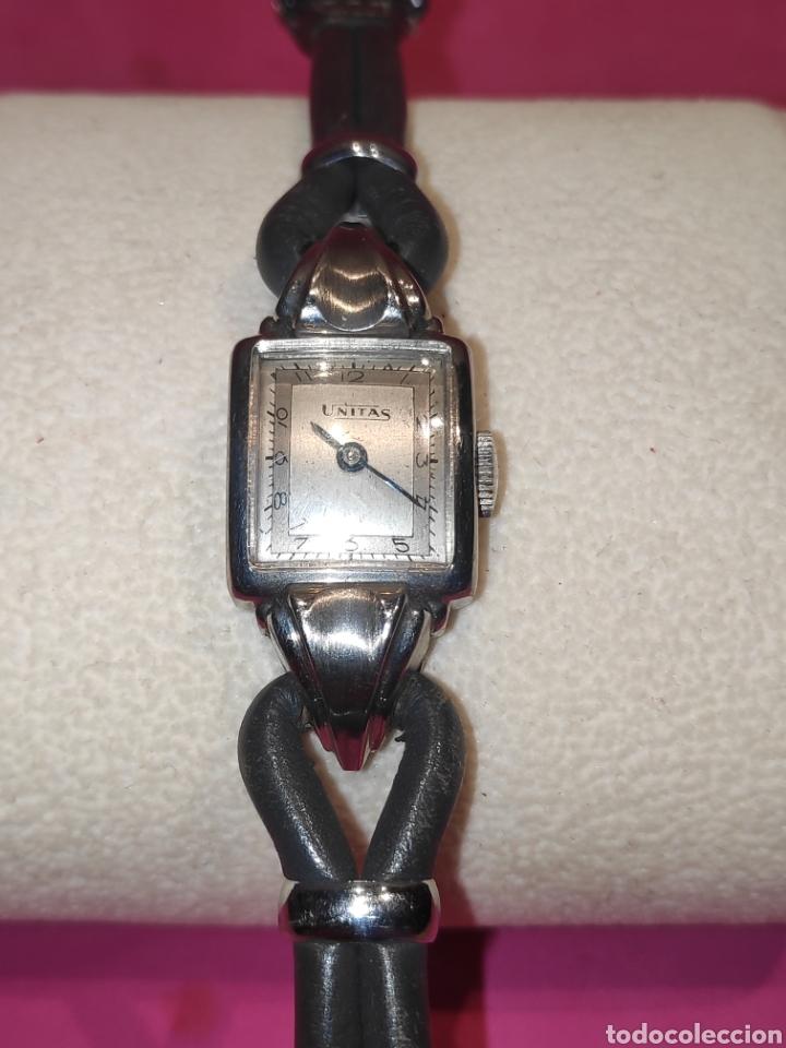 Relojes de pulsera: Reloj de Dama Unitas art dec&oacute; funcionando - Foto 1