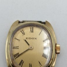 Relojes de pulsera: RELOJ EDOX CARGA MANUAL SEÑORA. SWISS MADE, CHAPADO ORO. Lote 309649088