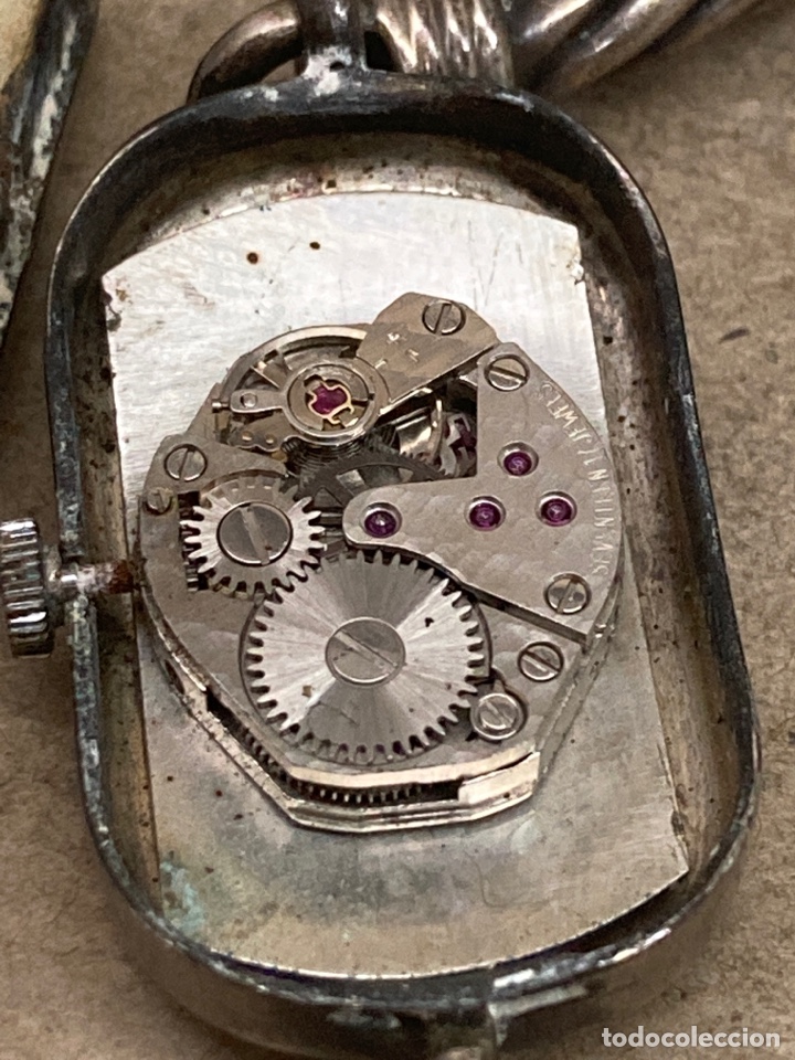 Relojes de pulsera: Reloj Ieri carga manual de plata - Foto 3
