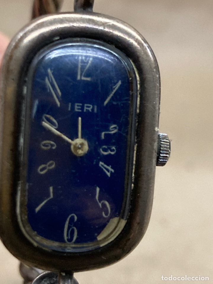 Relojes de pulsera: Reloj Ieri carga manual de plata - Foto 4