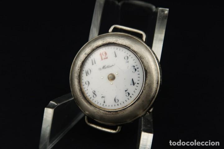 Relojes de pulsera: Antiguo Reloj de Pulsera de Plata - Foto 2