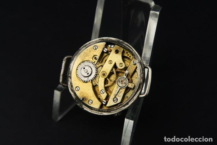 Relojes de pulsera: Antiguo Reloj de Pulsera de Plata - Foto 5