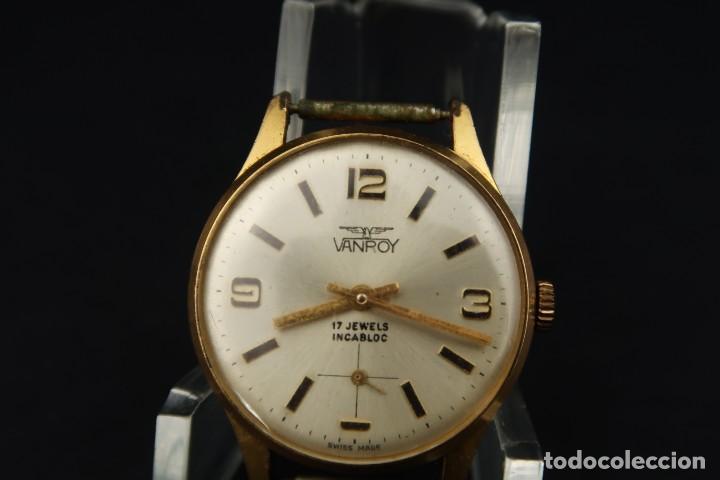 Relojes de pulsera: Antiguo Reloj de Pulsera Vanroy - Foto 3