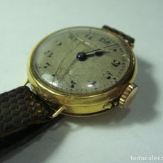 Relojes de pulsera: RELOJ DE PULSERA DE CARGA MANUAL. ORO 18 K. CORREA DE PIEL.
