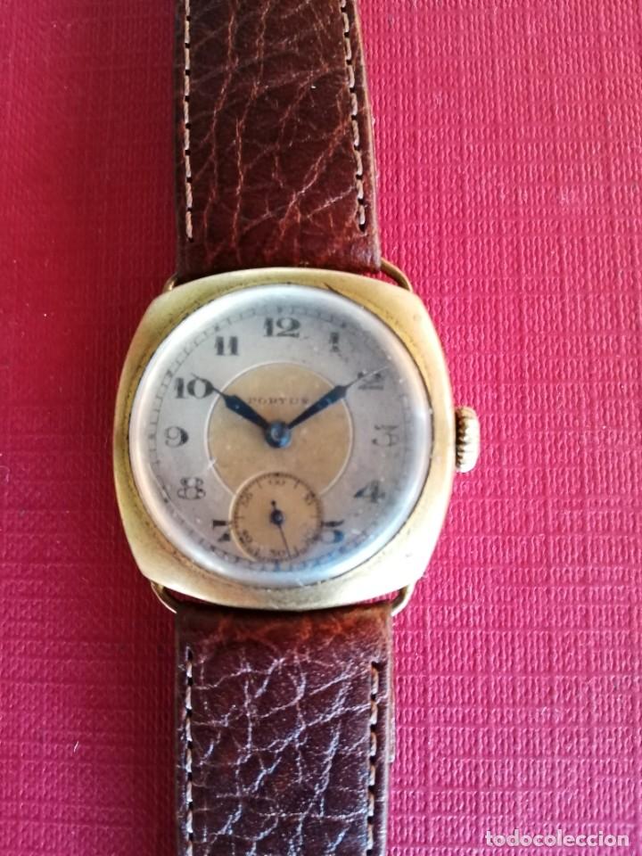 Relojes de pulsera: Antiqu&iacute;simo Reloj Portus. - Foto 2
