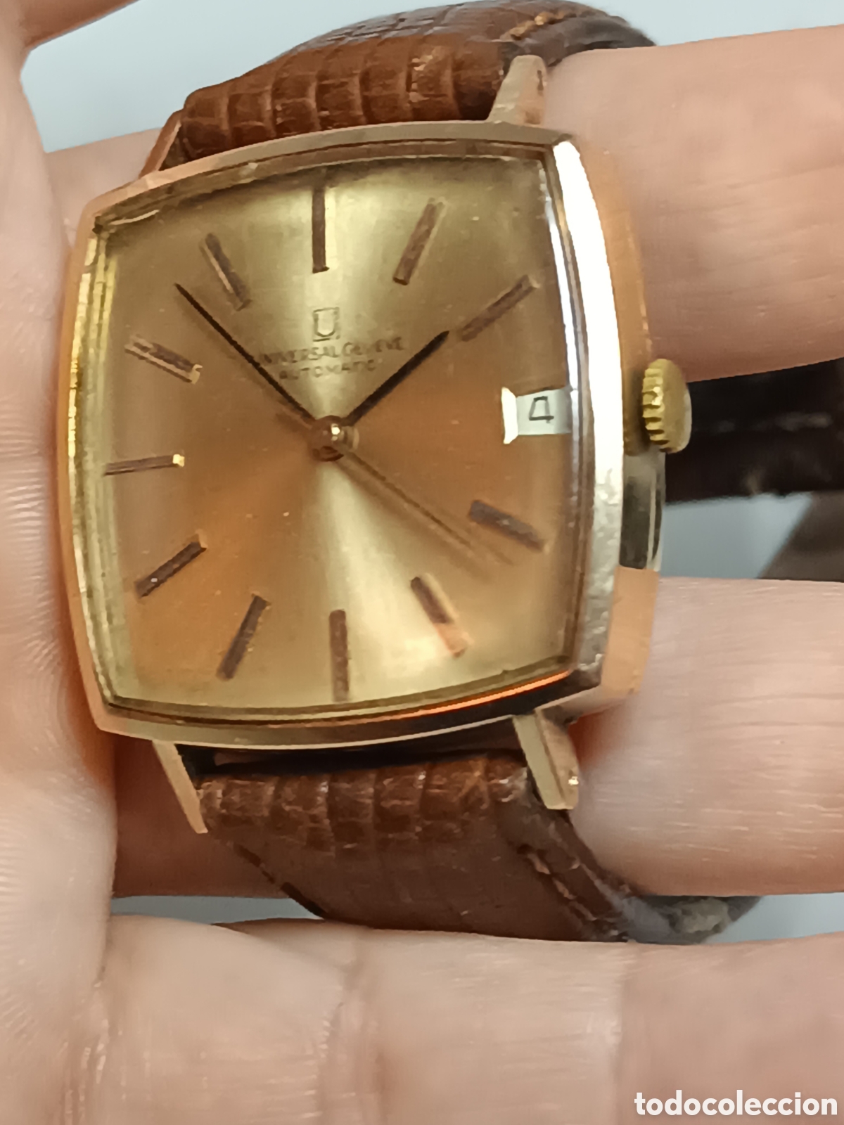 Relojes de pulsera: Reloj de Oro Universal Geneve funcionando - Foto 3