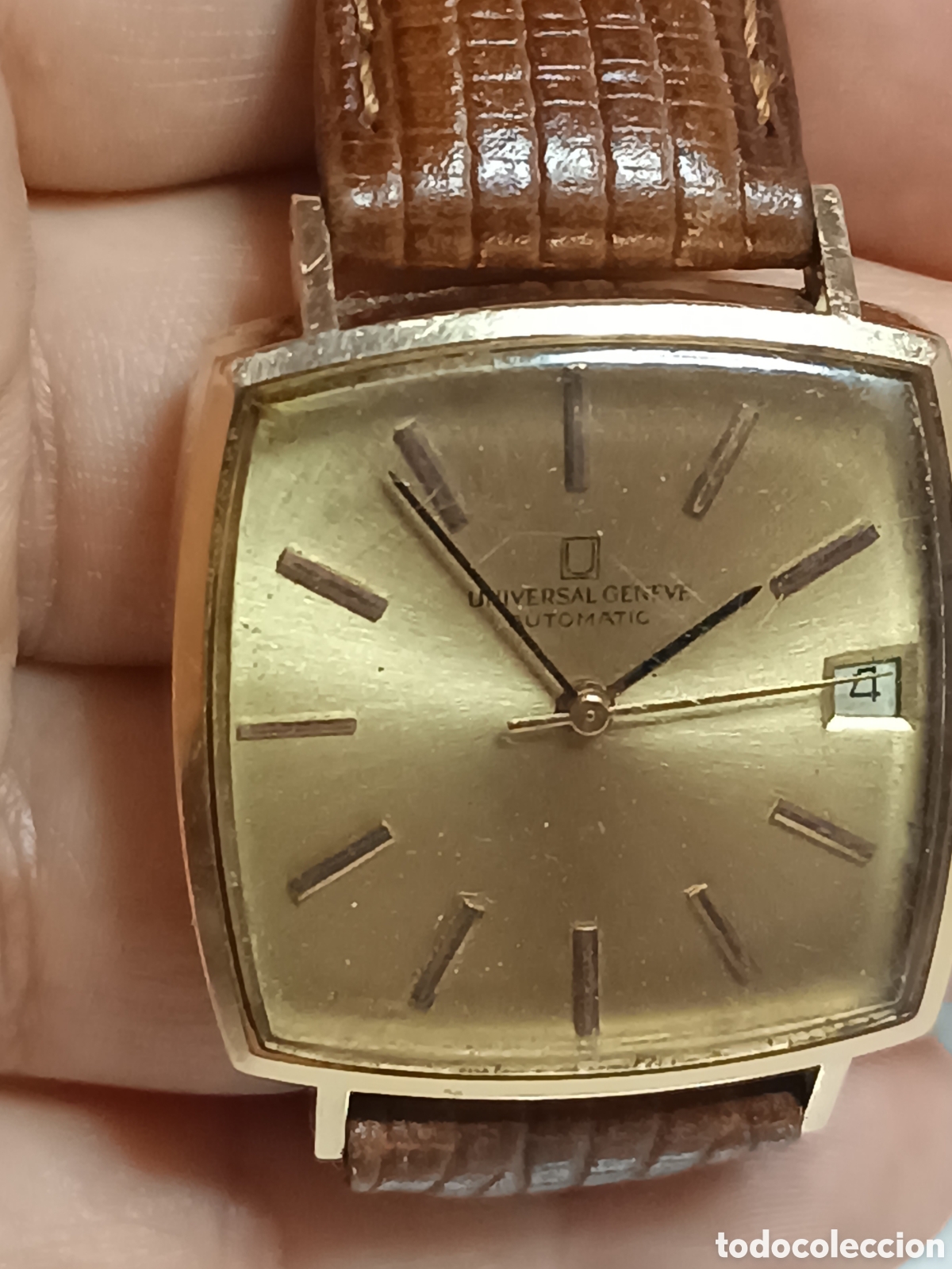 Relojes de pulsera: Reloj de Oro Universal Geneve funcionando - Foto 10